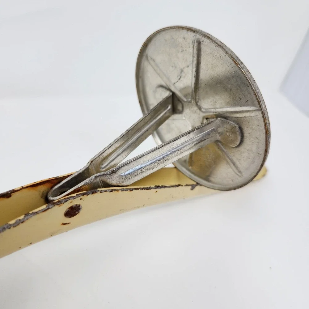 Vintage Enameled‎ Metal Potato Ricer, Kitchen Tool